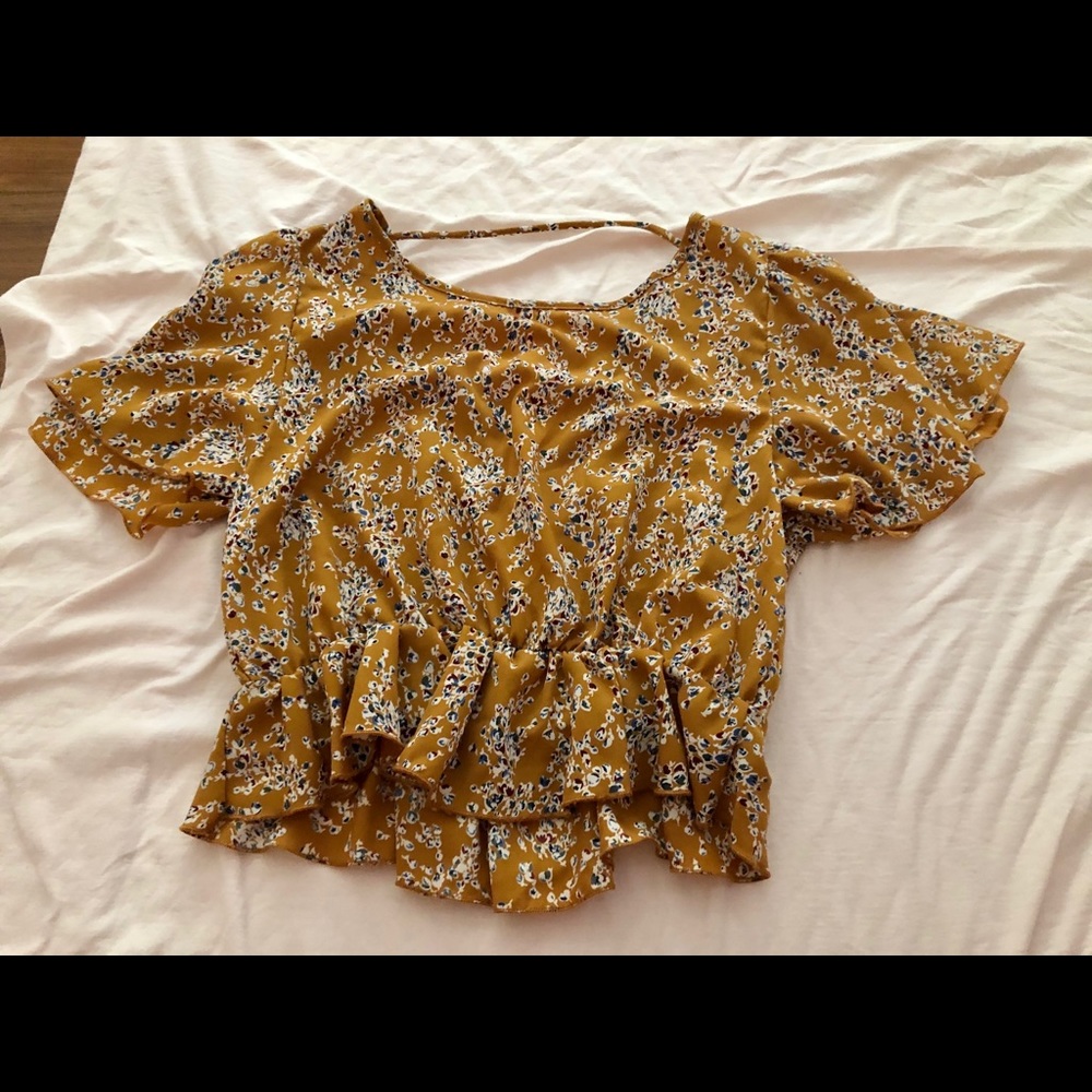 Floral crop top